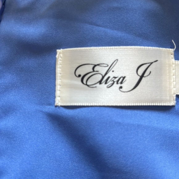 Eliza J Floral Cherries Surplice Neck Long Sleeve Fit & Flare Dress - Picture 5 of 5